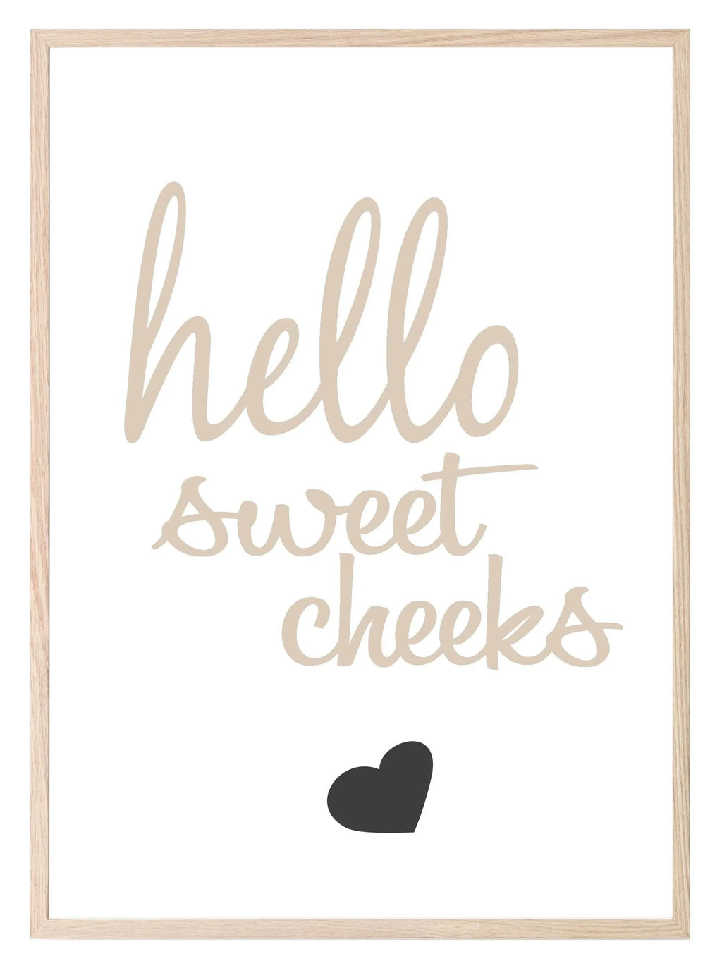 Well Hello Sweet Cheeks Print | Bathroom Wall Art - Larosier Prints