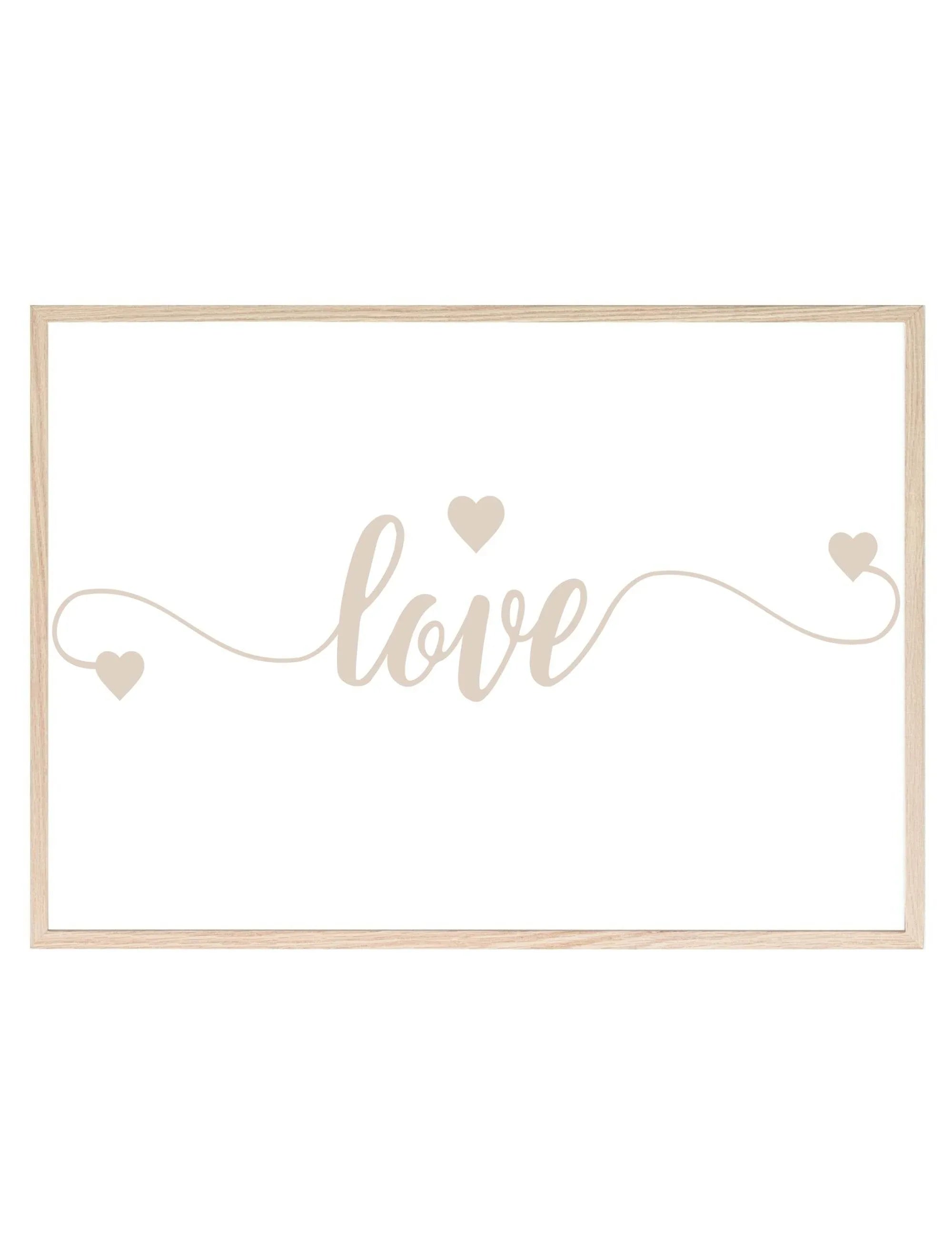 Love Print | Family & Romance Wall Art | Customisable - Larosier Prints