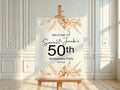 Boho Welcome Anniversary Party Sign - Larosier Prints