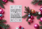Christmas Red Check Letter to Santa Kit inc Personalised Forever Print - Larosier Prints