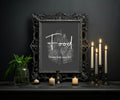 Gothic Food Birthday Party Sign - Larosier Prints