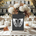 Gothic Pack of Table Number Wedding Party Signs - Larosier Prints
