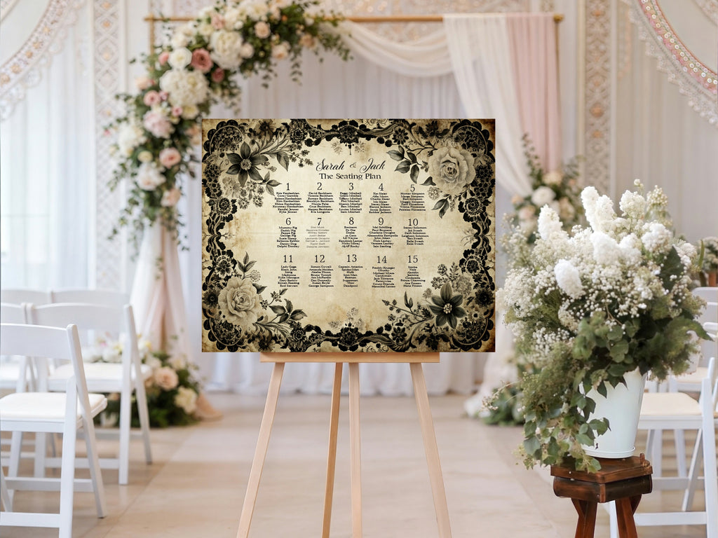 Black Rose Complete Wedding Signage Bundle