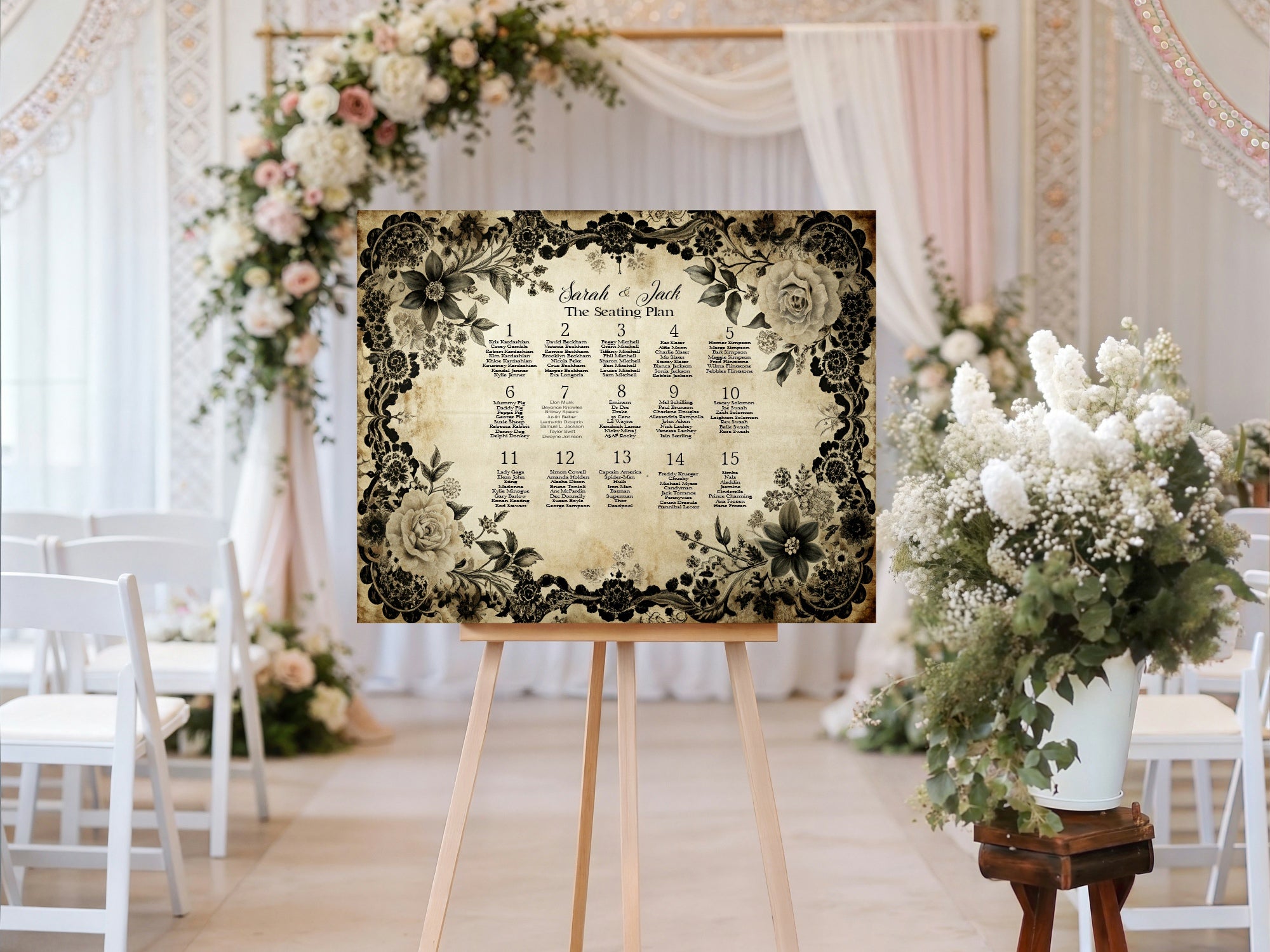 Black Rose Complete Wedding Signage Bundle