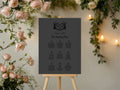The Lovers Tarot Wedding Seating Plan | Charcoal