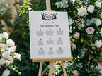The Lovers Tarot Wedding Seating Plan | White