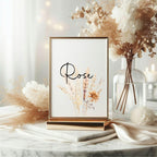 Boho Pack of Table Names Wedding Party Signs - Larosier Prints