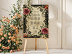 Gothic Floral Wedding Seating Plan | Personalised