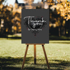 Gothic Thank You Baby Shower Party Sign - Larosier Prints