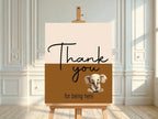 Vintage Thanks You Baby Shower Party Sign - Larosier Prints