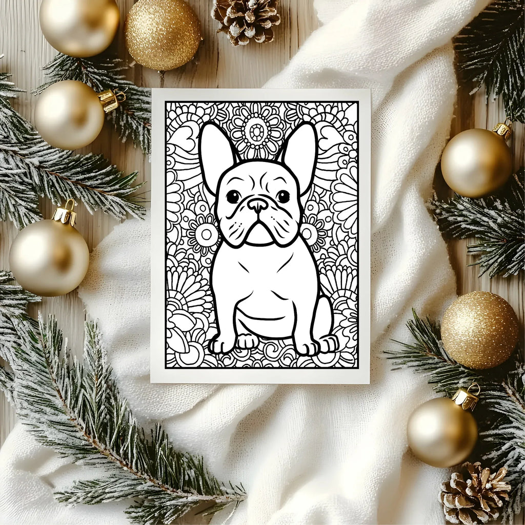 Christmas French Bulldog Letter to Santa Kit inc Personalised Forever Print - Larosier Prints