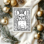 Christmas French Bulldog Letter to Santa Kit inc Personalised Forever Print - Larosier Prints