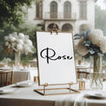 Minimalist Pack of Table Names Wedding Party Signs | A5 - Larosier Prints