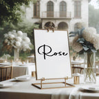Minimalist Pack of Table Names Wedding Party Signs | A5 - Larosier Prints