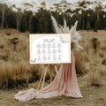 Dark Romance Vintage Moth Wedding Seating Plan | 5. Table Plan
