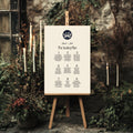 Celestial Swan wedding seating plan