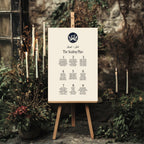 Celestial Swan wedding seating plan