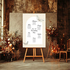 Dark Romance Vintage Moth Wedding Seating Plan | 5. Table Plan B
