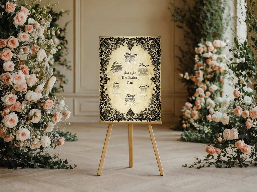 Black Lace Essentials Wedding Signage Bundle