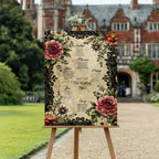 Gothic Floral Wedding Seating Plan | Personalised