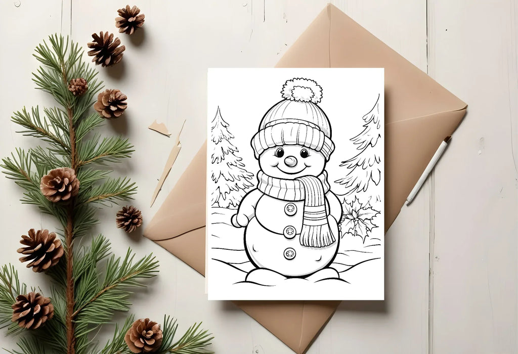 Christmas Snowman Letter to Santa Kit inc Personalised Forever Print - Larosier Prints