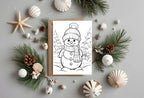 Christmas Snowman Letter to Santa Kit inc Personalised Forever Print - Larosier Prints