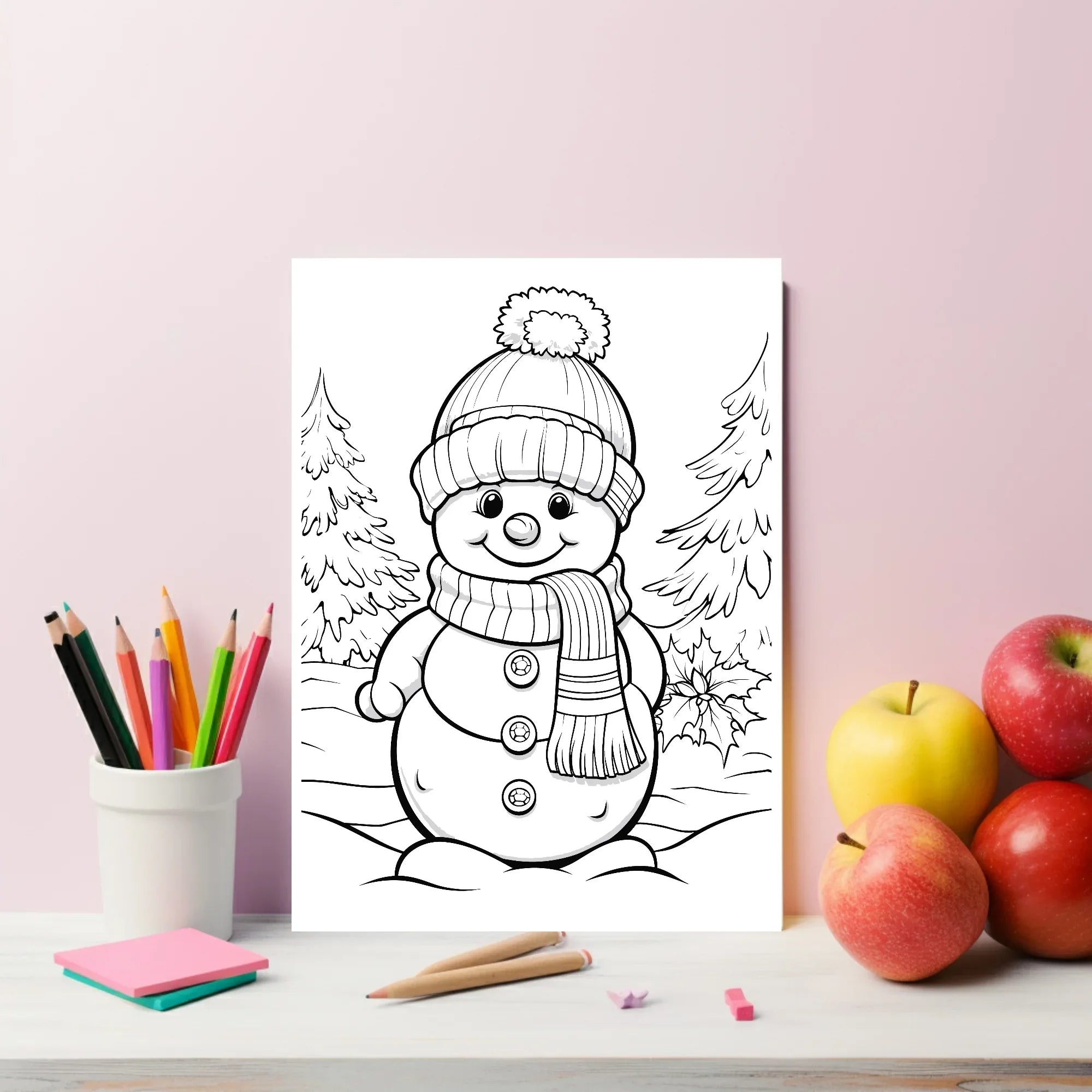 Christmas Snowman Letter to Santa Kit inc Personalised Forever Print - Larosier Prints