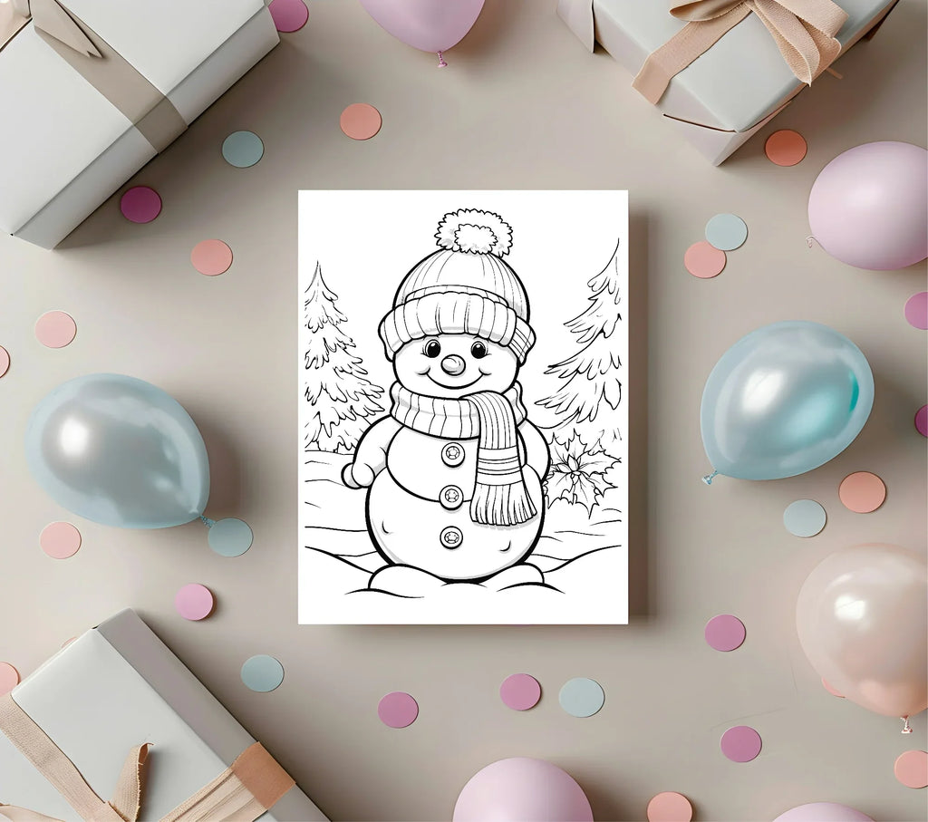 Christmas Snowman Letter to Santa Kit inc Personalised Forever Print - Larosier Prints