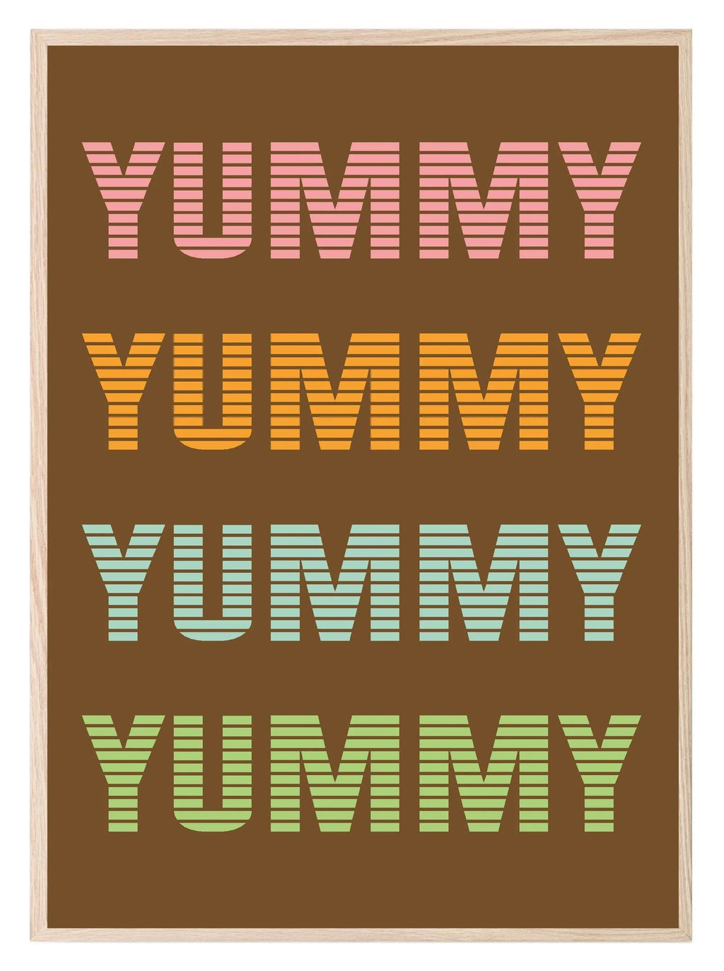 Yummy Yummy Print | Kitchen Wall Art - Larosier Prints