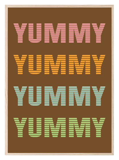 Yummy Yummy Print | Kitchen Wall Art