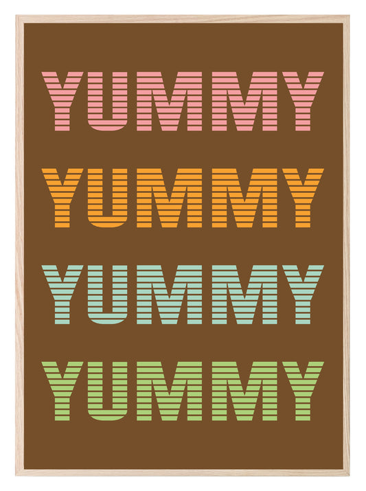 Yummy Yummy Print | Kitchen Wall Art