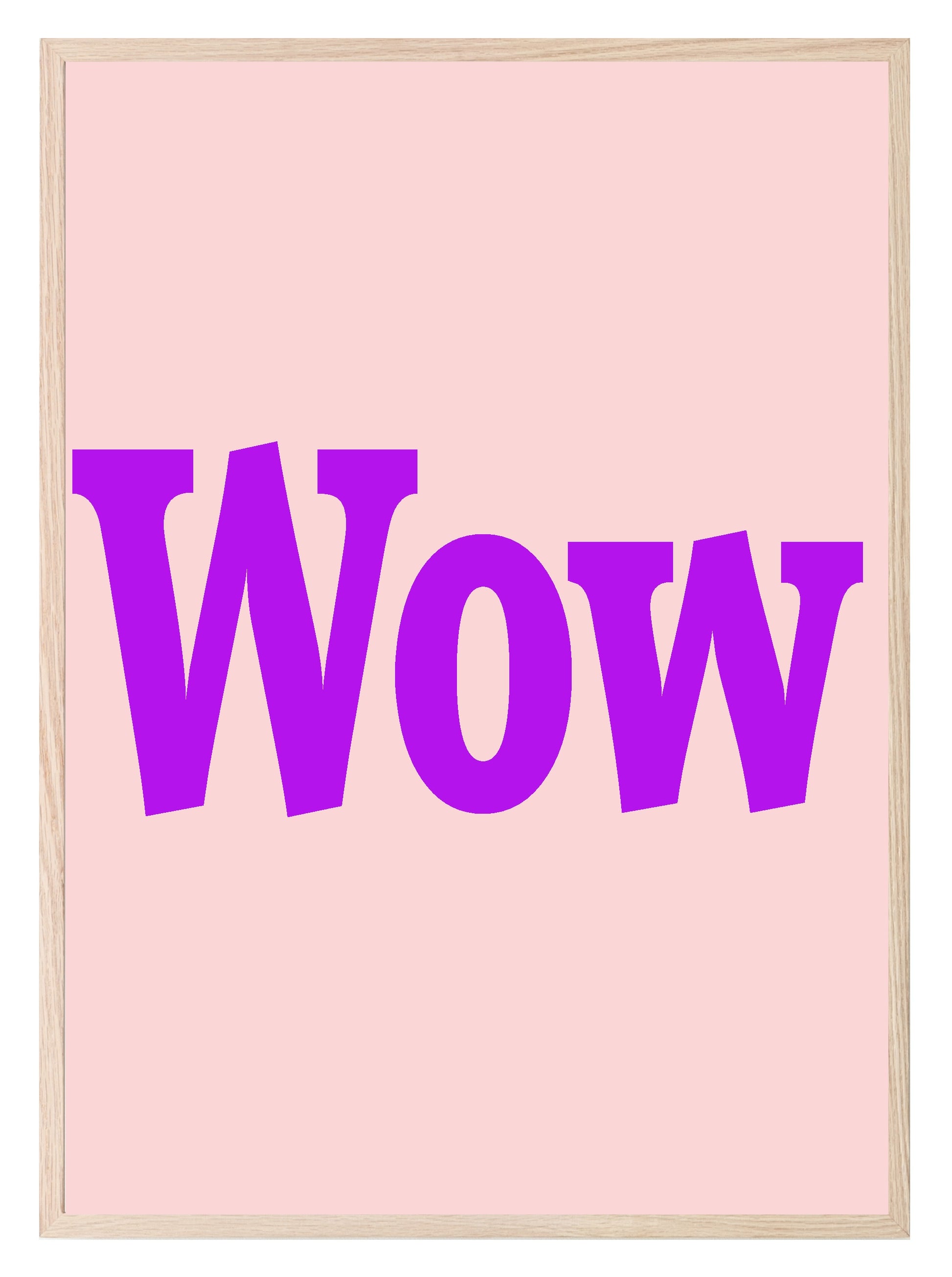 Wow Print | Bright Colourful Wall Art