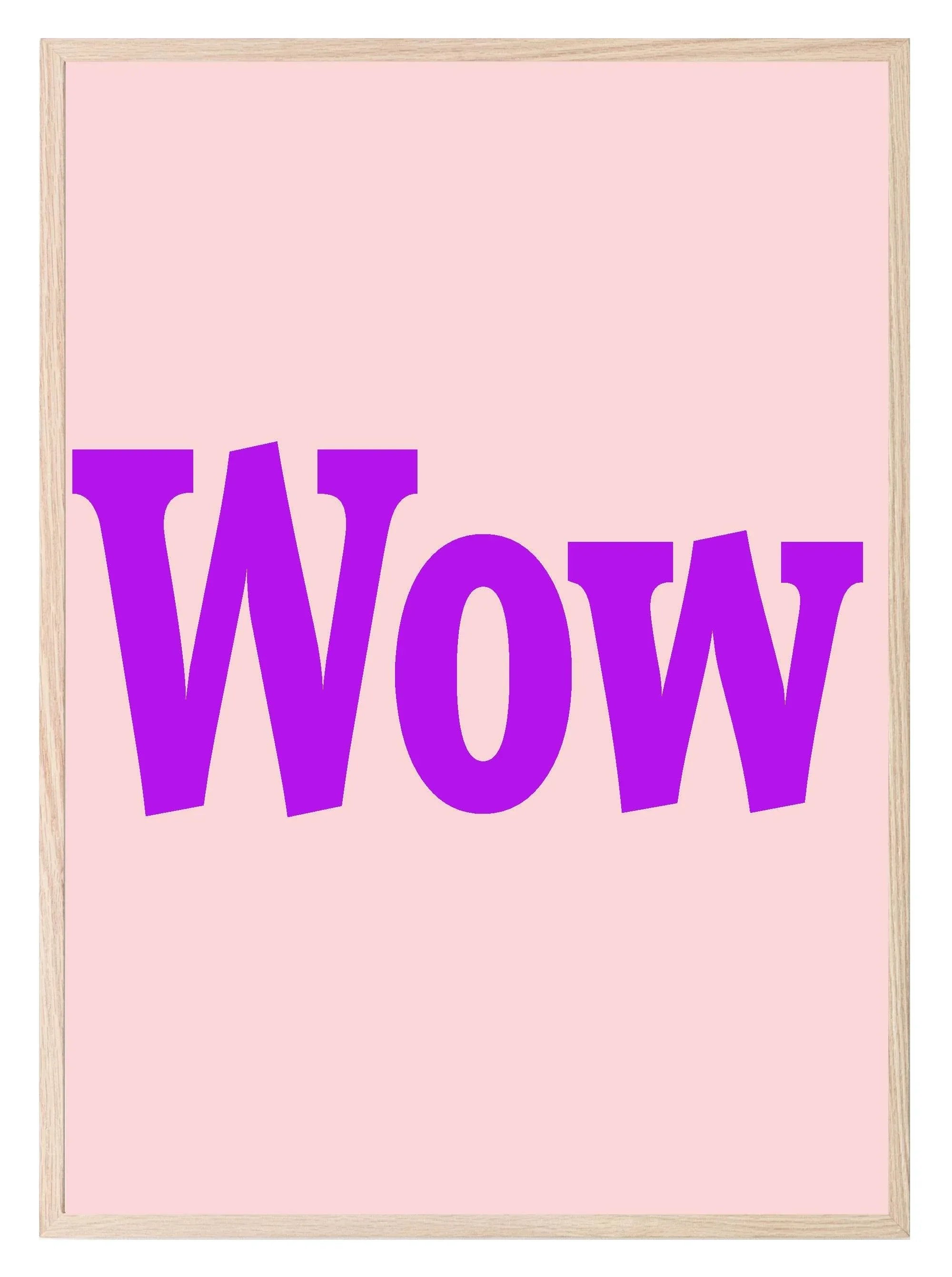 Wow Print | Bright Colourful Wall Art - Larosier Prints