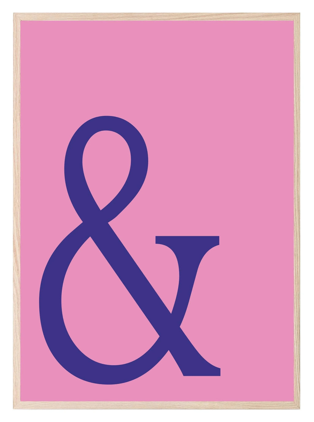 Ampersand Print | Fun Colourful Wall Art - Larosier Prints