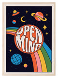 70's Inspired Open Mind Print | Positive Wall Art - Larosier Prints