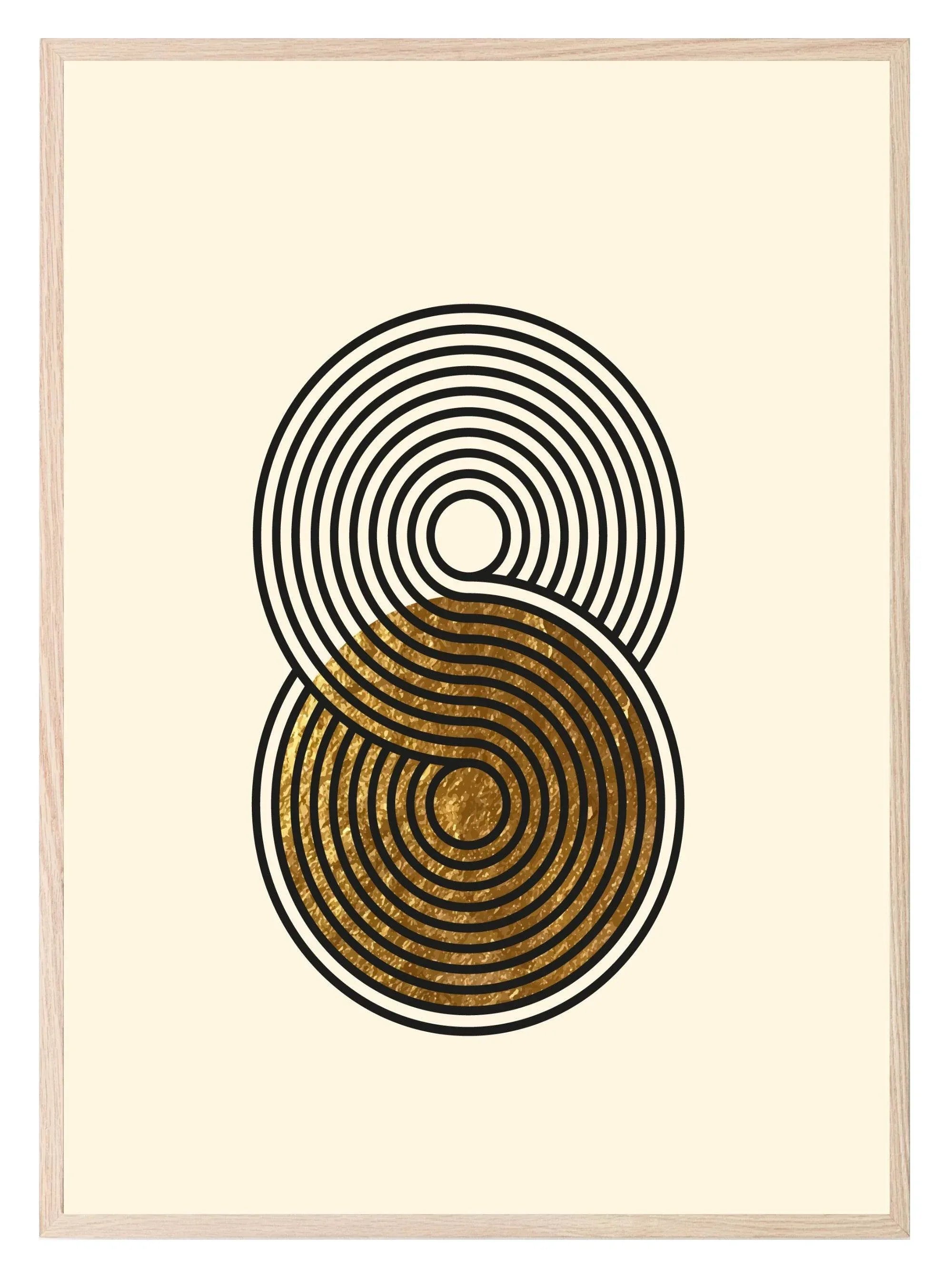 Black & Gold Abstract Print | Modern Wall Art 2 - Larosier Prints