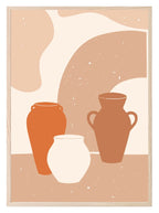 Abstract Jug Art Print | Terracotta Wall Art - Larosier Prints
