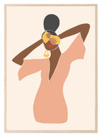 Abstract Lady Print | African Inspired Wall Art Print - Larosier Prints