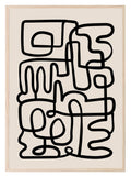 Abstract Maze Print | Monochrome Minimalist Wall Art - Larosier Prints