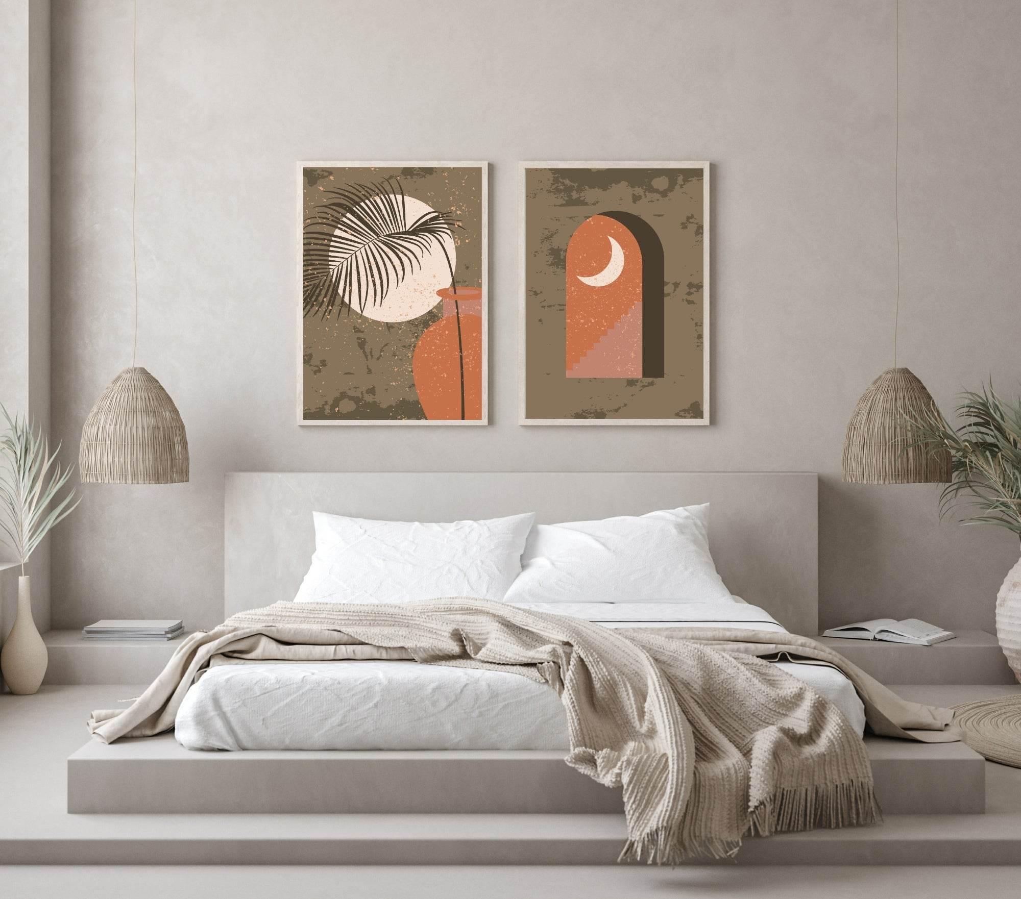 Landscape Moon Print | Abstract Wall Art - Larosier Prints