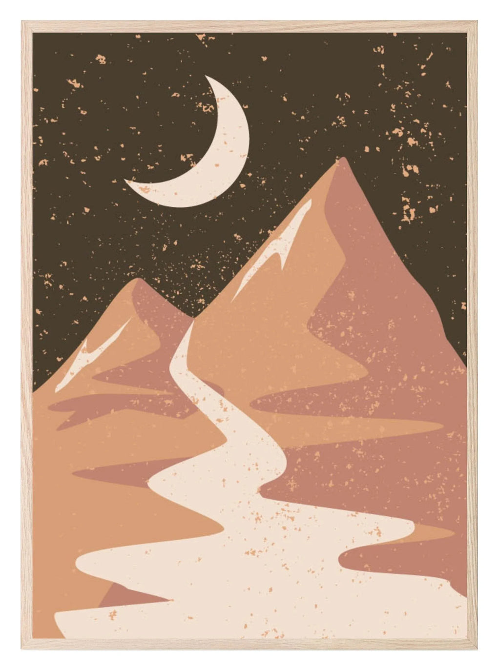 Autumnal Moon Landscape Print | Abstract Wall Art - Larosier Prints