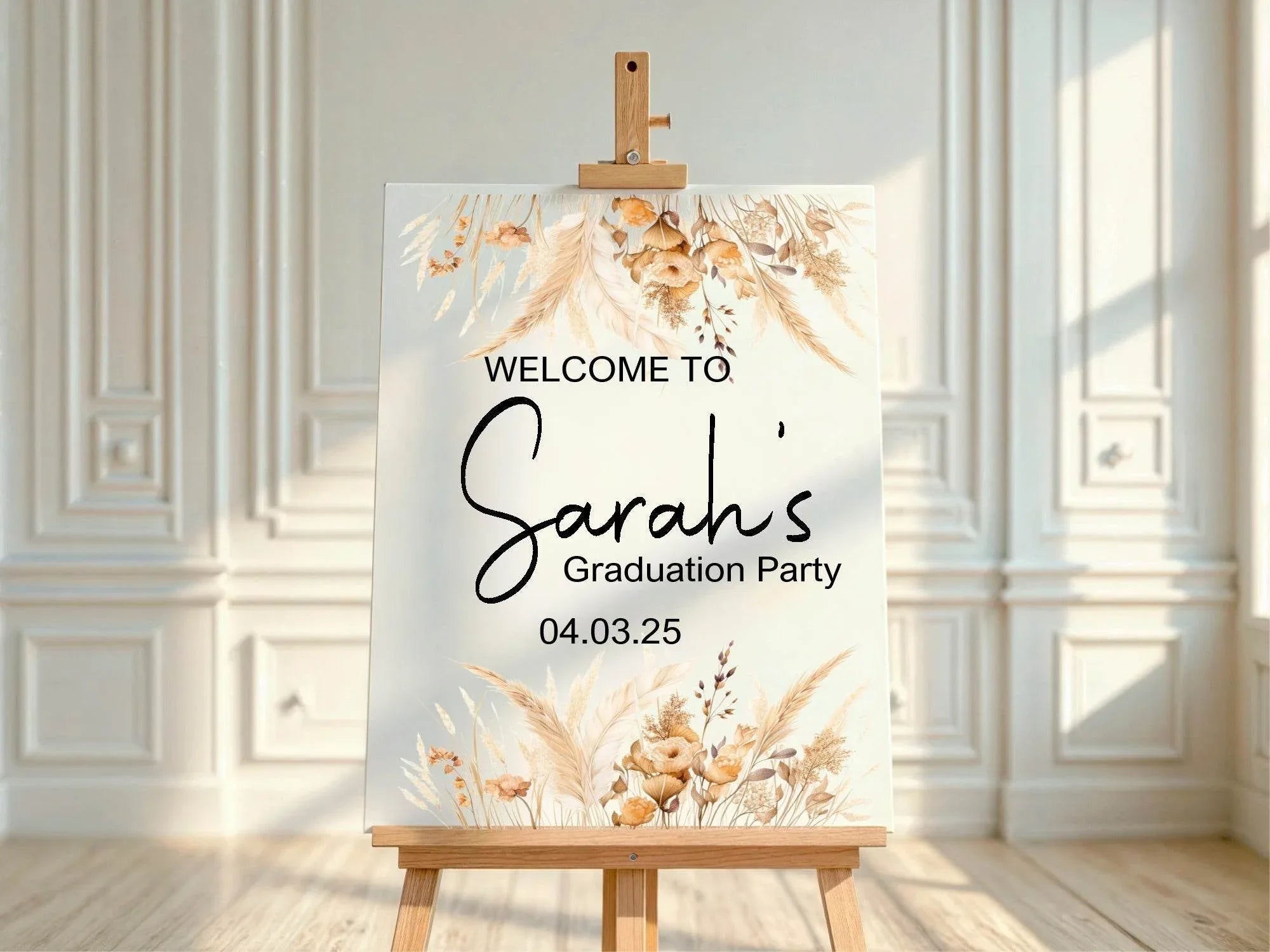 Boho Graduation Party Sign - Larosier Prints