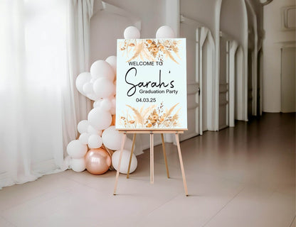 Boho Graduation Party Sign