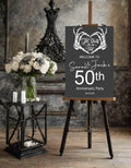 Gothic Welcome Anniversary Party Sign - Larosier Prints