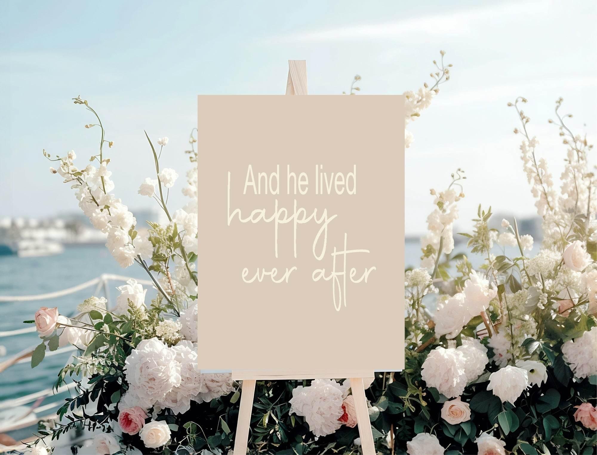 Happy Ever After Divorce Party Sign - Larosier Prints