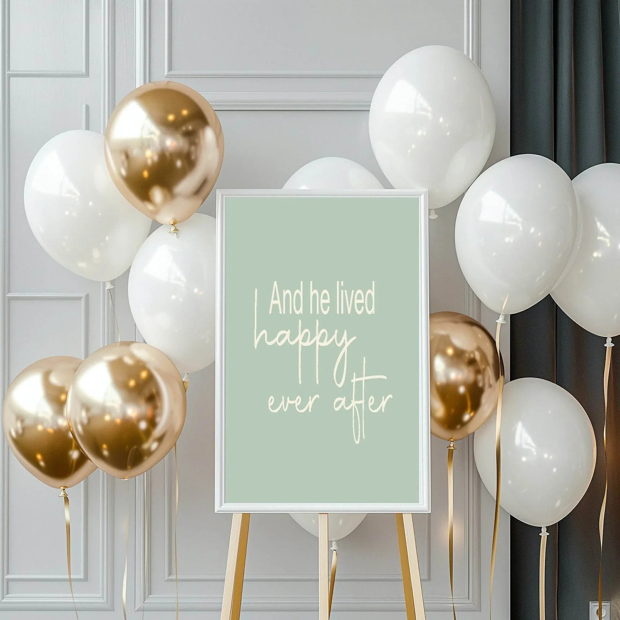 Happy Ever After Divorce Party Sign - Larosier Prints