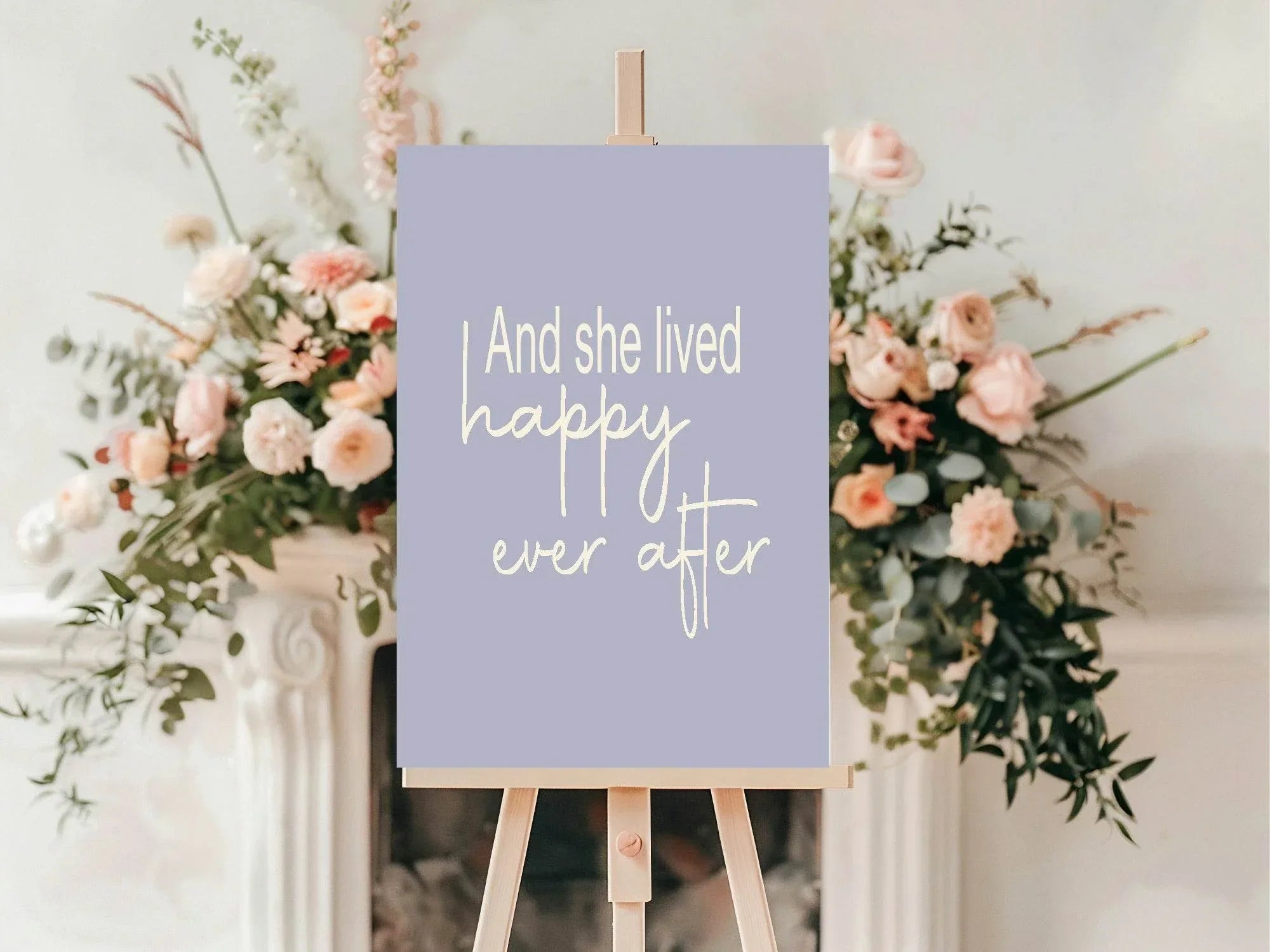 Happy Ever After Divorce Party Sign - Larosier Prints