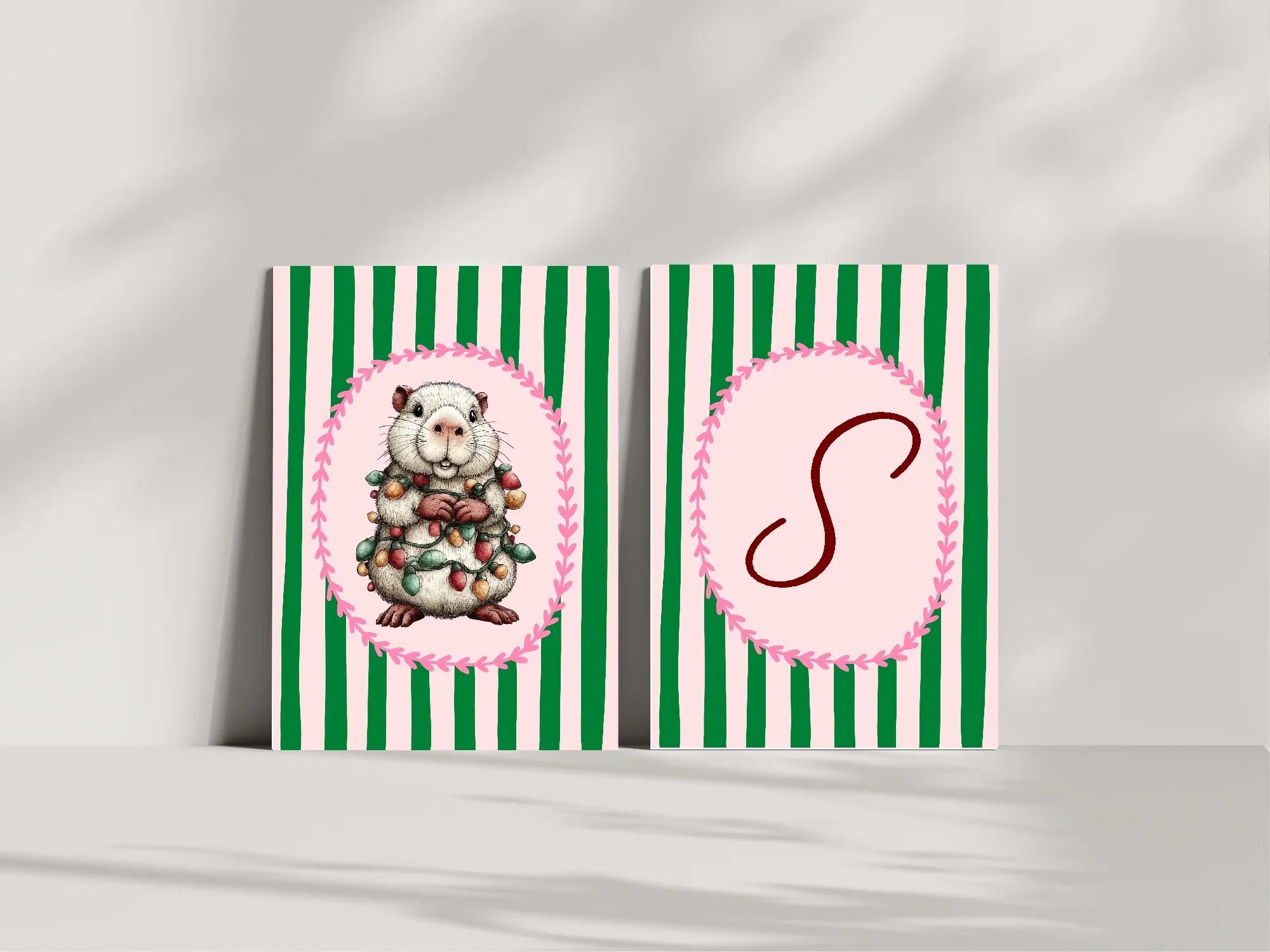 Christmas Capybara Letter to Santa Kit inc Personalised Forever Print - Larosier Prints