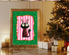 Christmas Cat Letter to Santa Kit inc Personalised Forever Print - Larosier Prints
