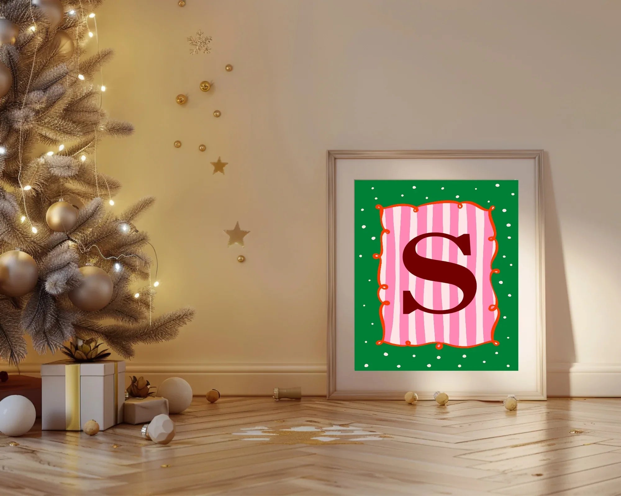 Christmas Cat Letter to Santa Kit inc Personalised Forever Print - Larosier Prints
